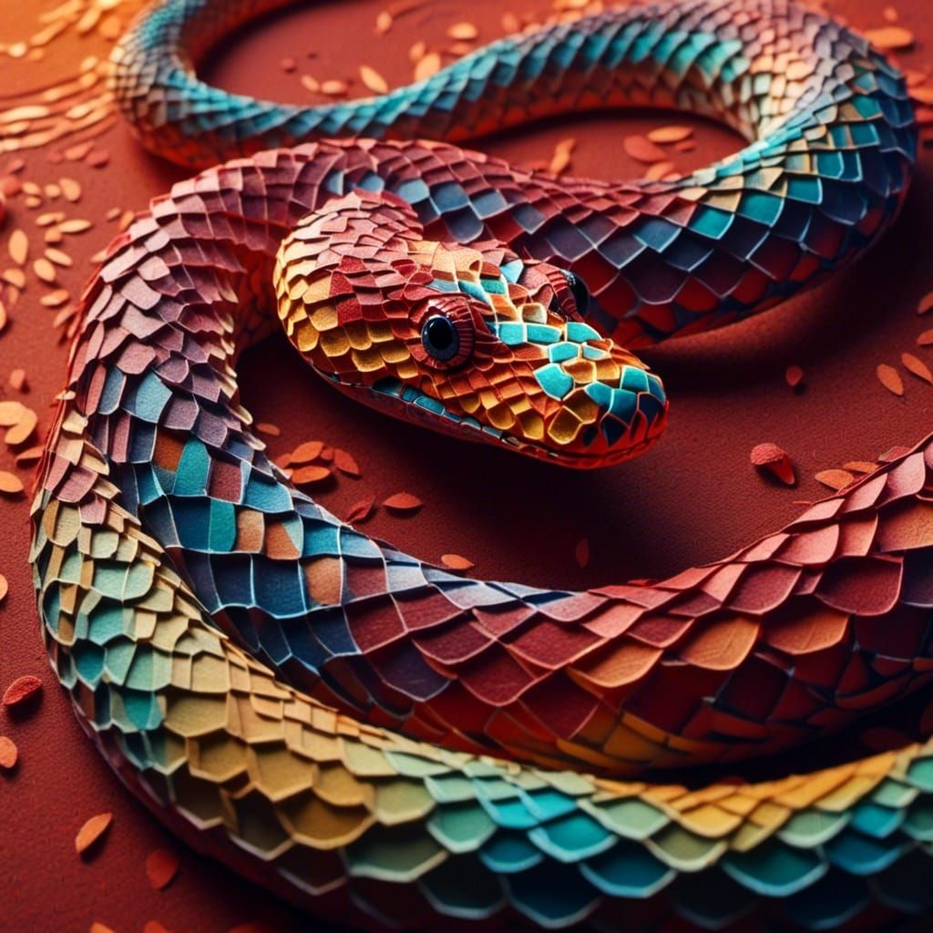 Rainbow serpent (Aboriginal dreaming time story)