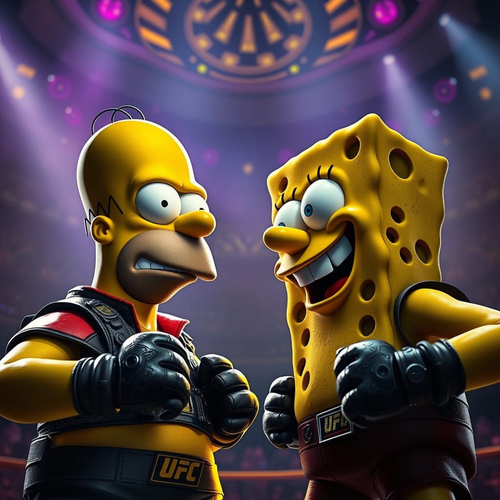 UFC Epic Battle: Homer Simpson vs SpongeBob SquarePants