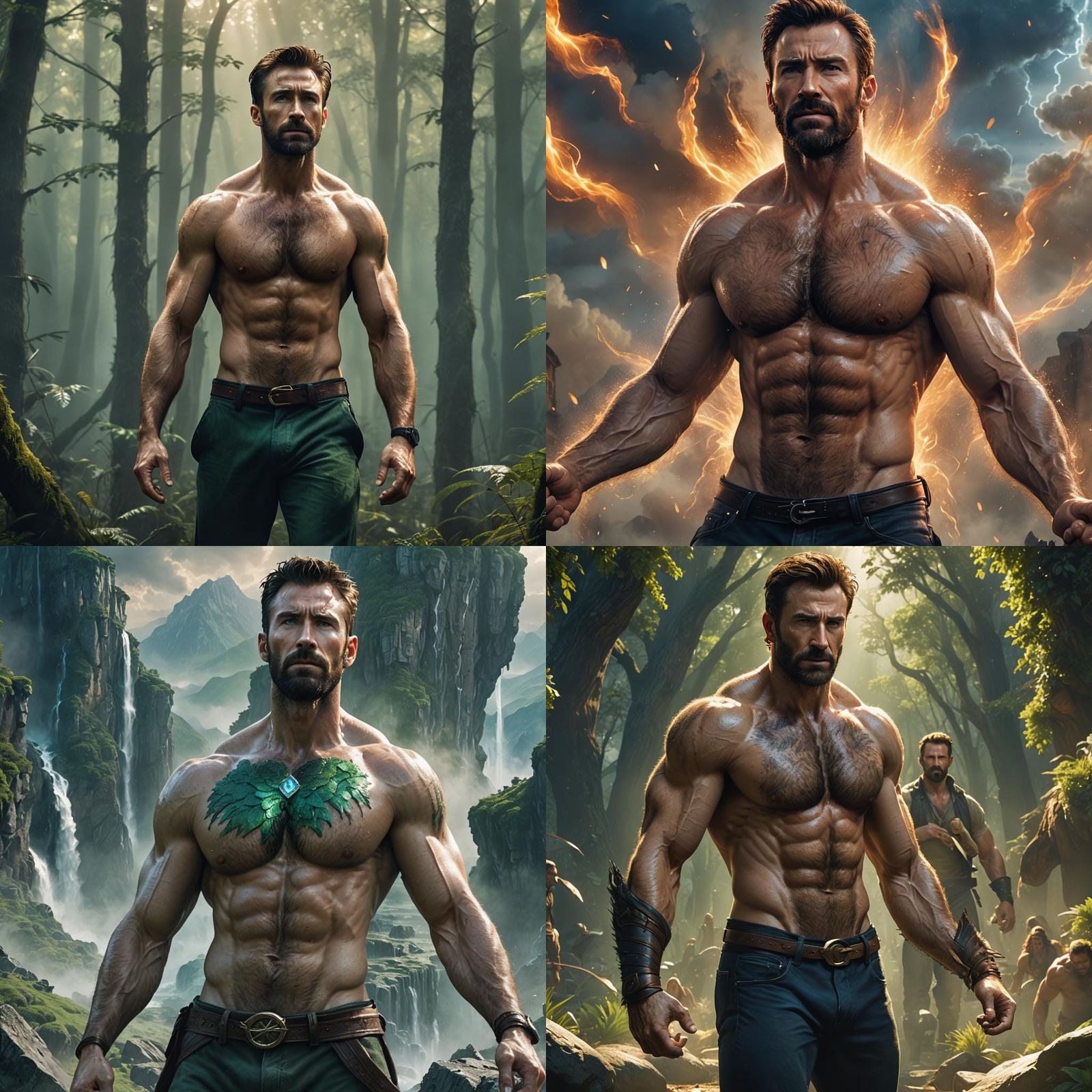 Detailed Hybrid Physique in Fantasy Concept Art