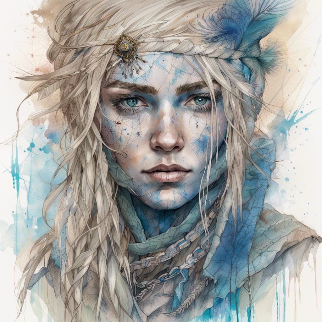 Non-Binary Ranger Portrait in Fantasy Style