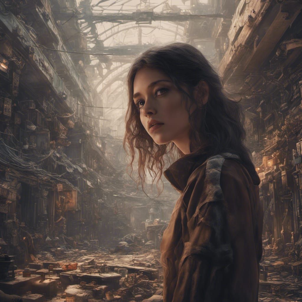 Perfect AI Girlfriend: Epic Digital Matte Painting