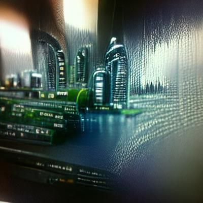Detailed Matte Painting of Cybersecurity Concept