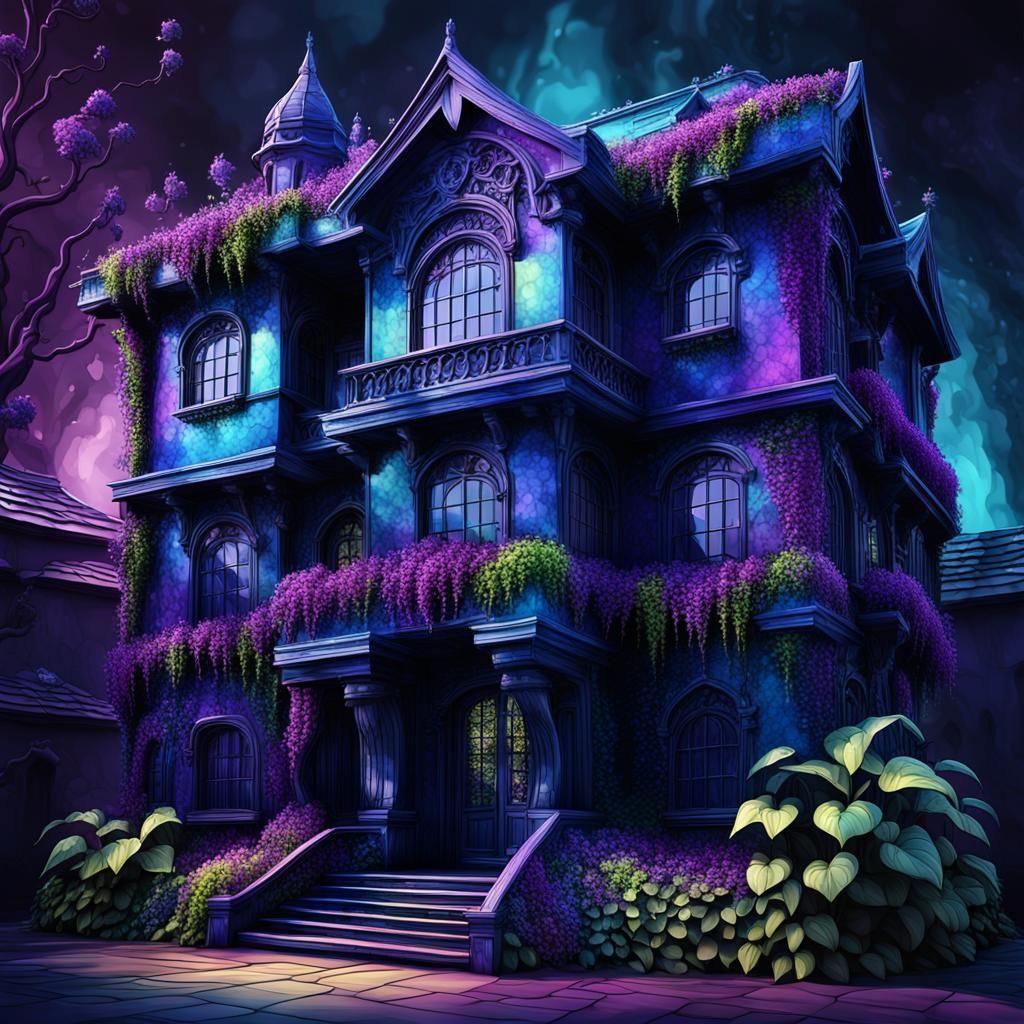 Eerie Abstract Building in Dark Fantasy 3D Render