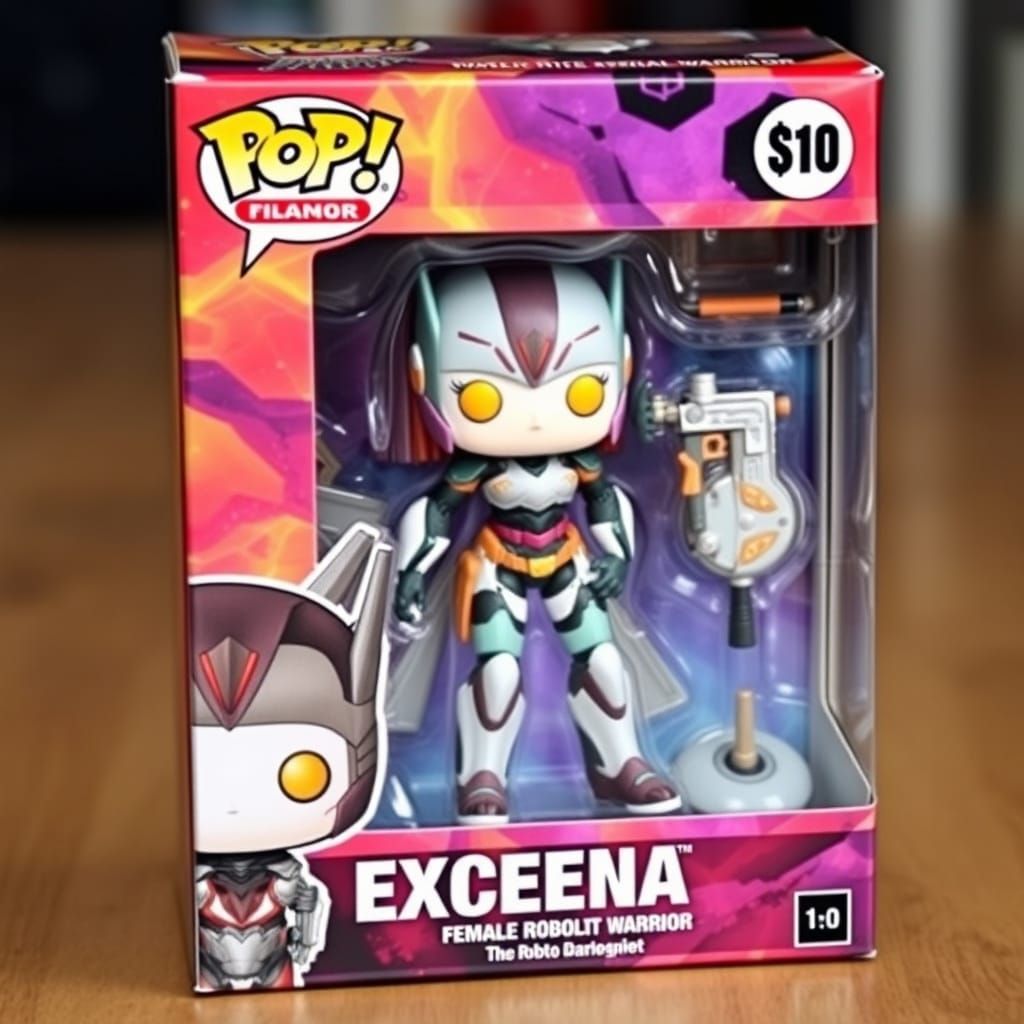Funko Exceena in Vibrant Action Figure Box