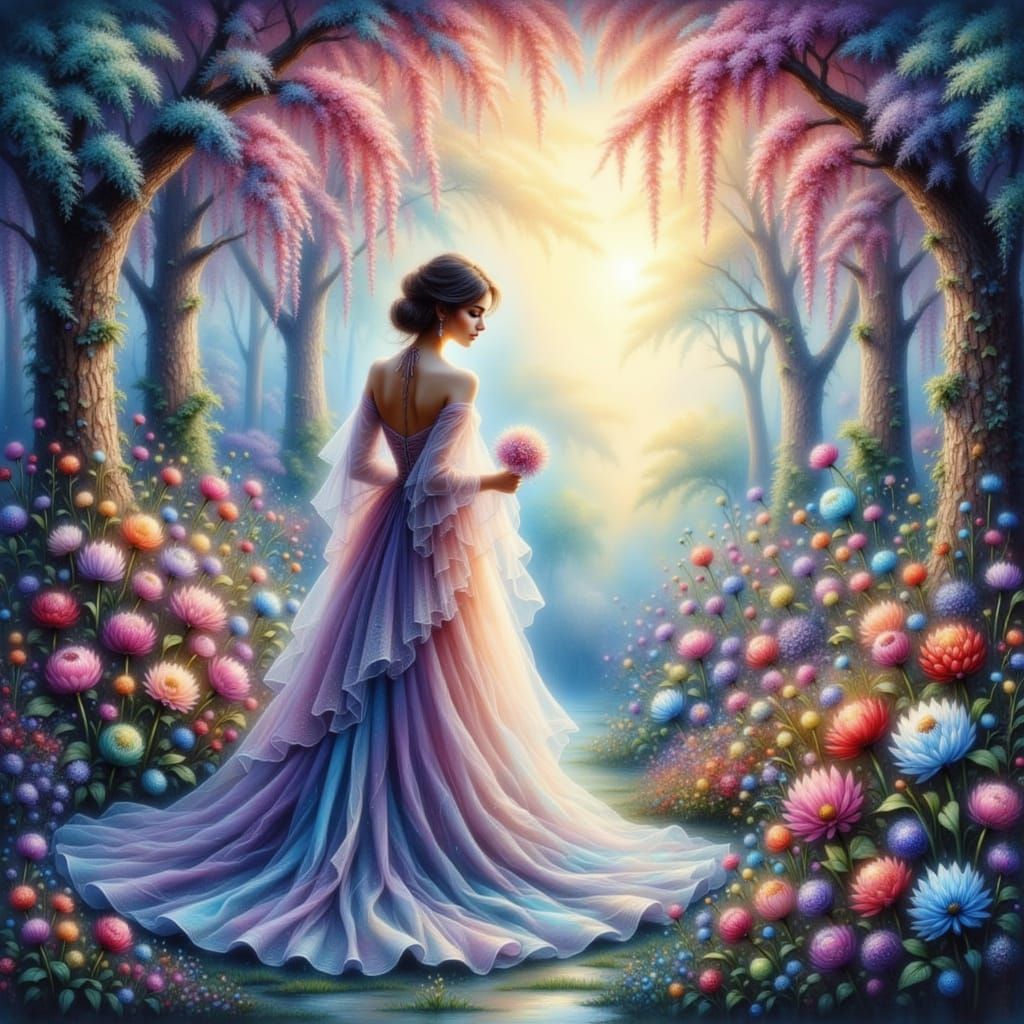 Luminous Fairyland Wonderland With Elegant Dresses