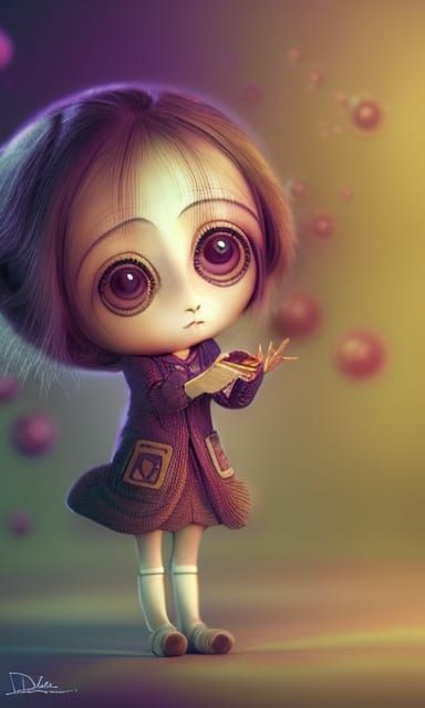Adorable Chibi Doctor: 3D Animated Character Design