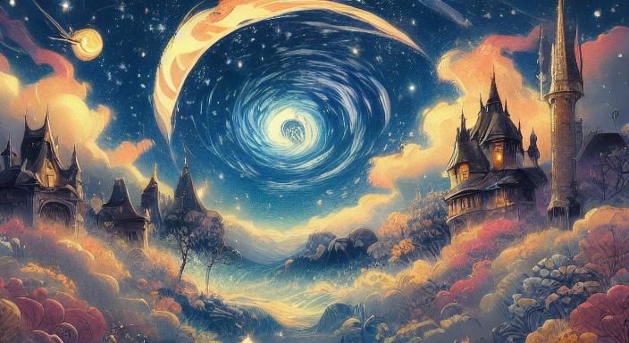 Hypermaximalist Starscape with Astral Patterns