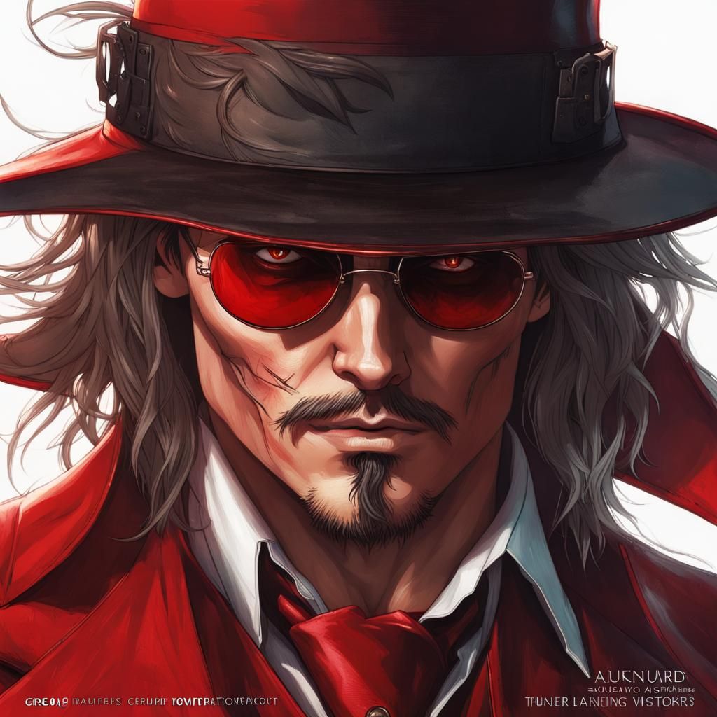 Johnny Depp as Alucard in Hellsing Portrait