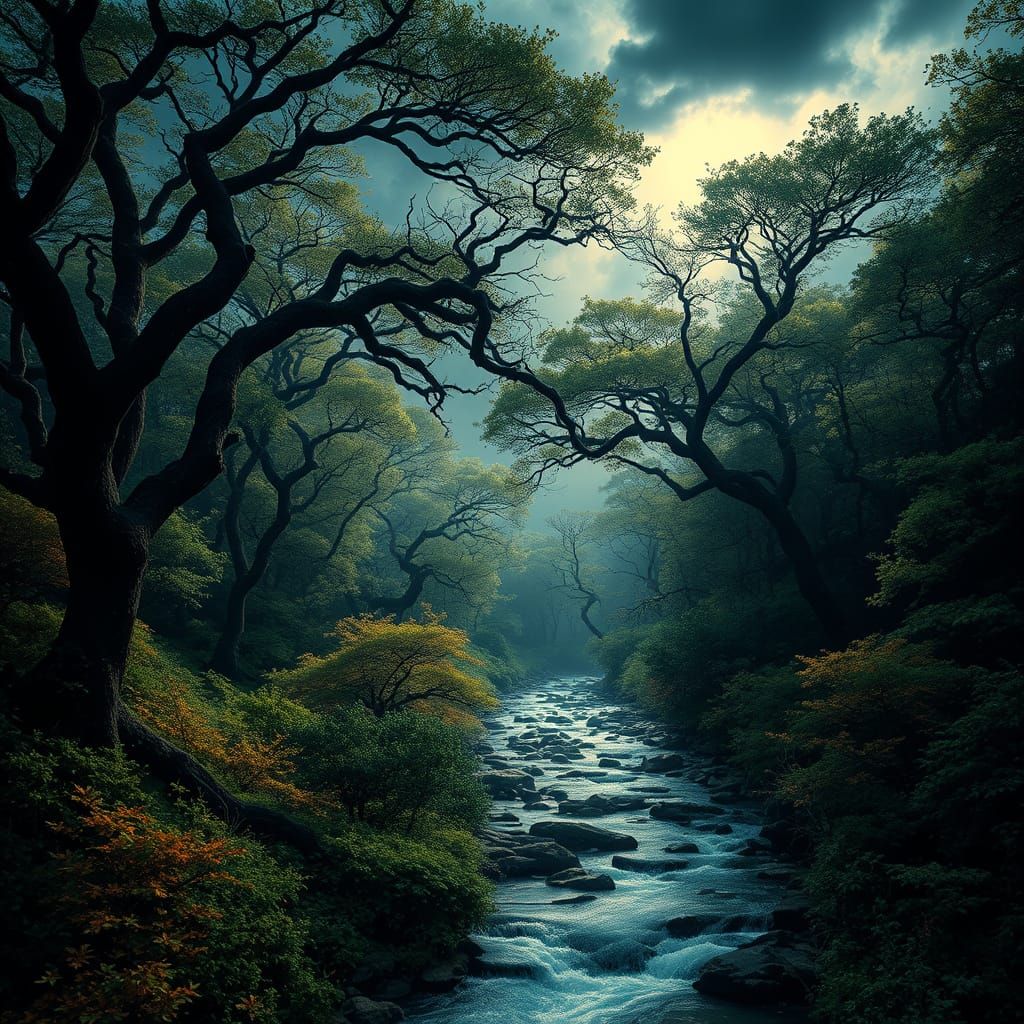 Stormy Creek Forest Landscape