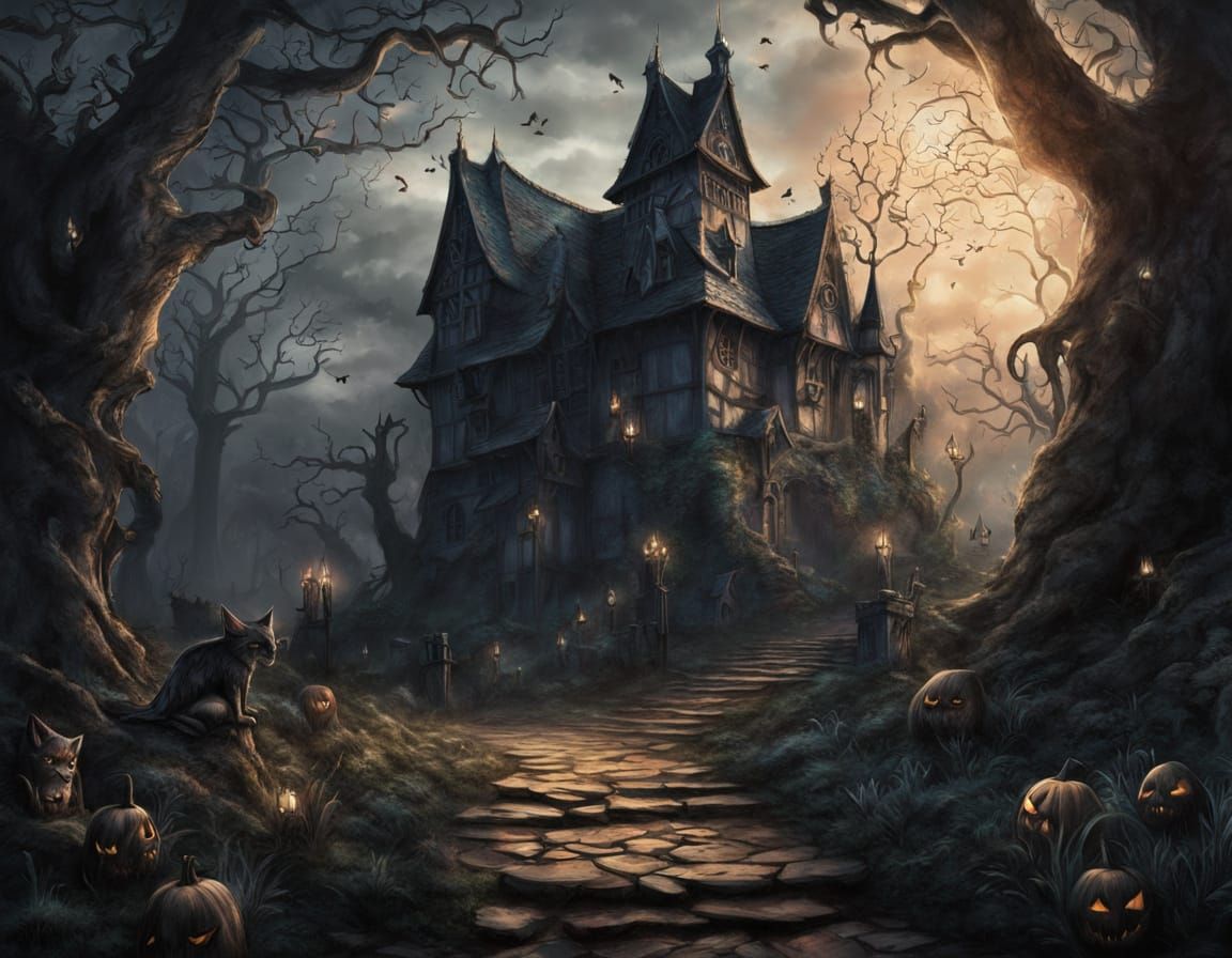 Mysterious Landscapes of Dark Mysticism and Ancient Ruins