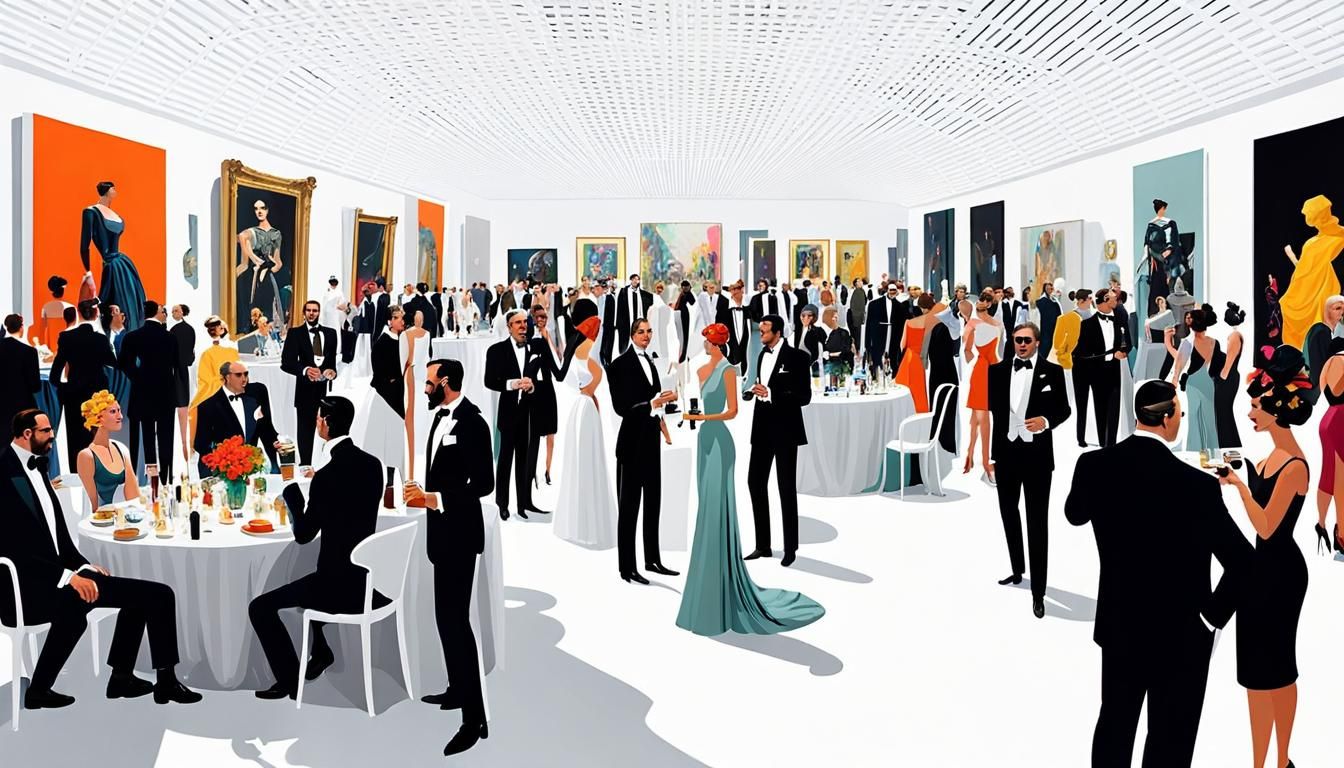 AI Art Celebration: A Historical and Futuristic Party