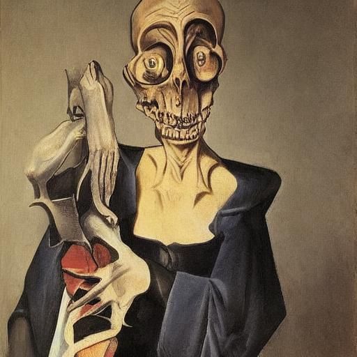 Grim Reaper Cats in a Cubist Baroque Business