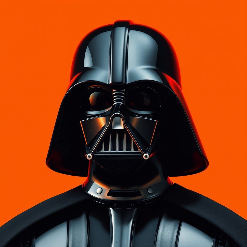 Darth Vader Helmet in Industrial Sci-Fi Style