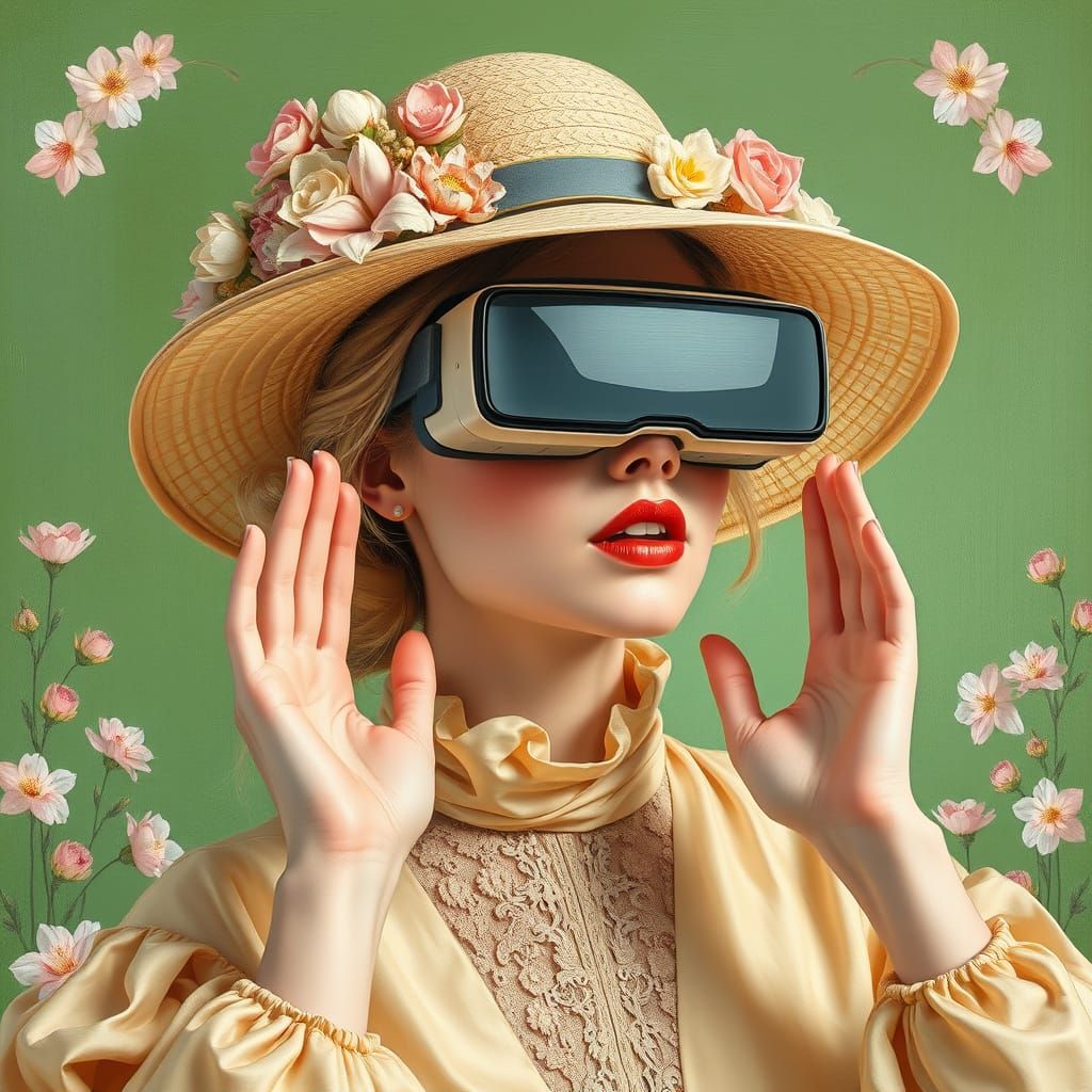 VR Aristocrat: Impressionistic Digital Oil Painting