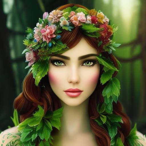 Fairy Queen Portrait with Intricate Details