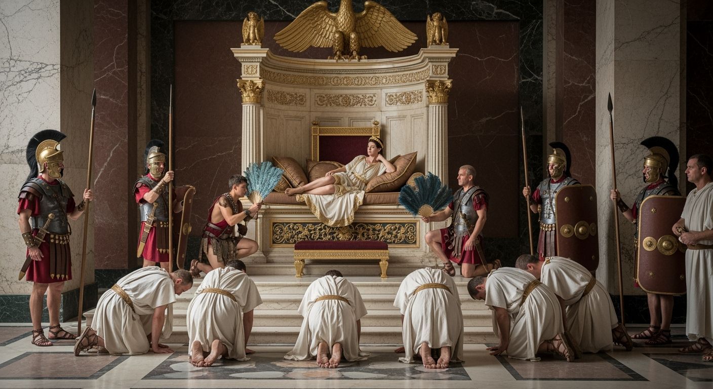 Empress Messalina in Luxurious Ancient Roman Palace