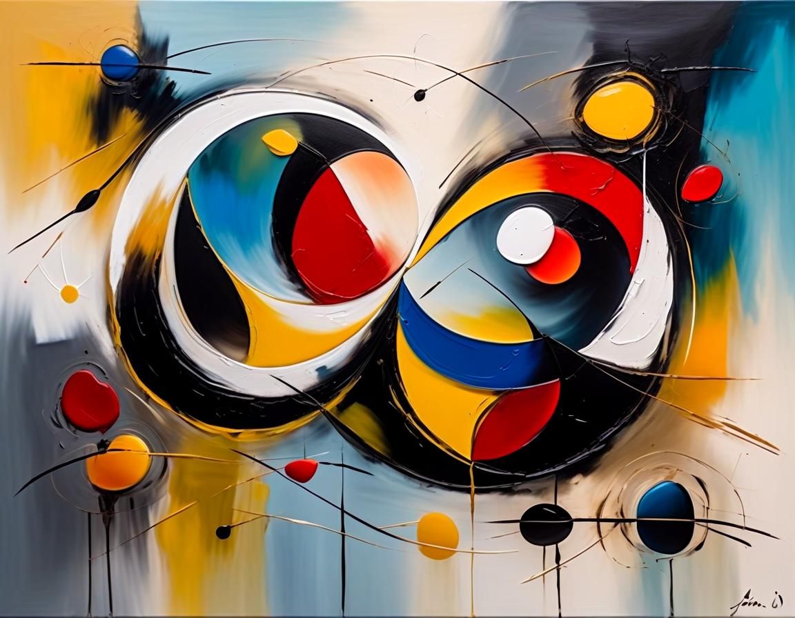 Tender Moment of Intimacy in Vibrant Oil Colors