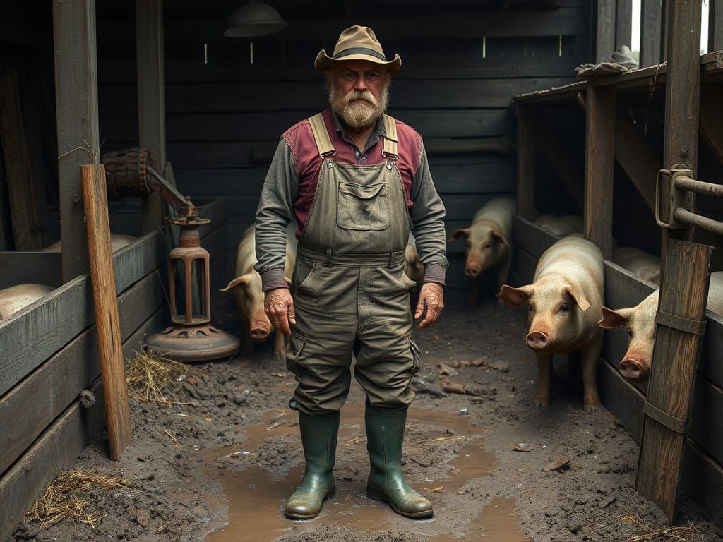 Rugged Farmhand in Earthy Tone