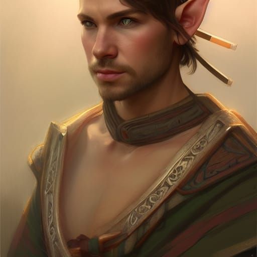 Detailed Elf Archer Portrait in Unreal Engine 5