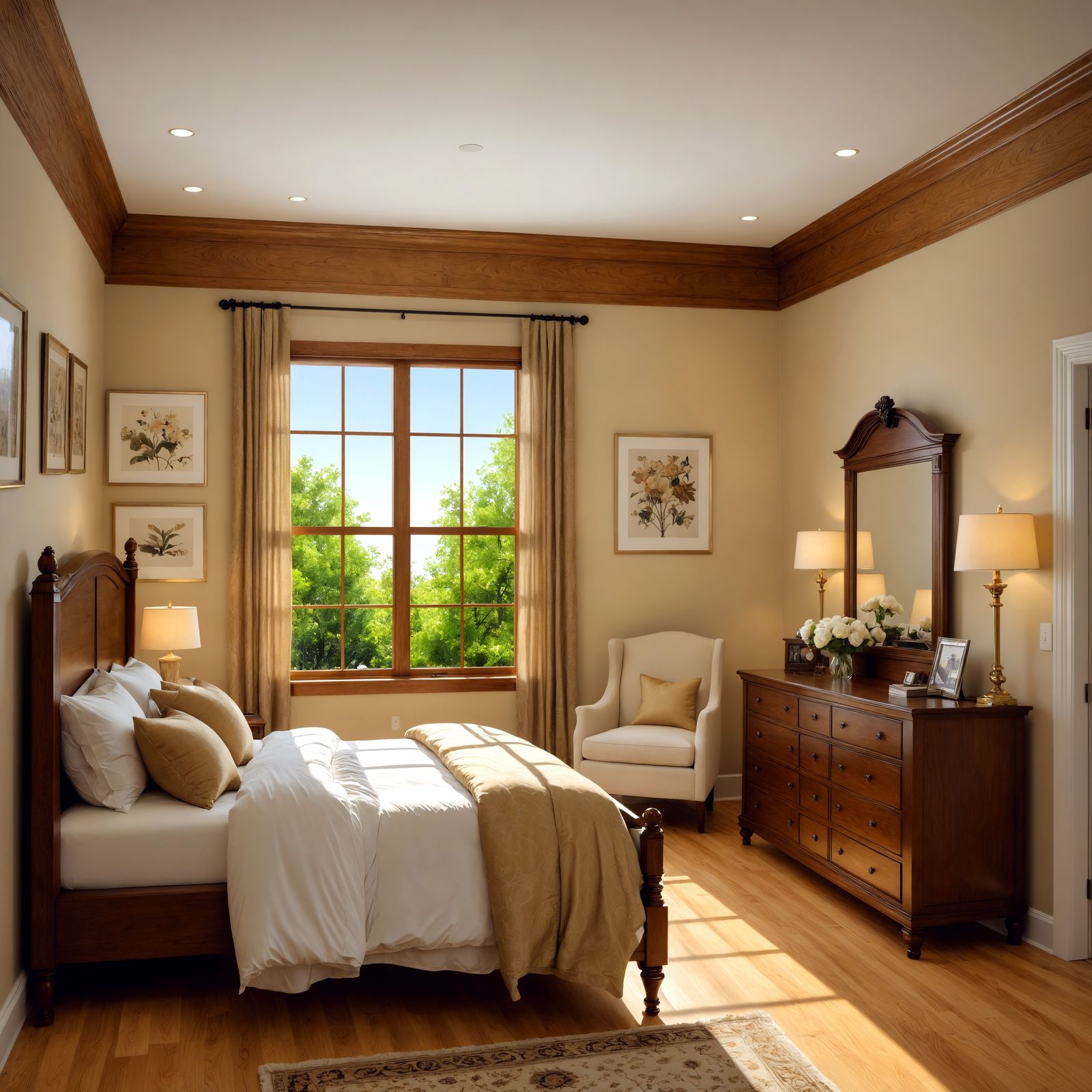 Luxurious Master Bedroom in High-Definition