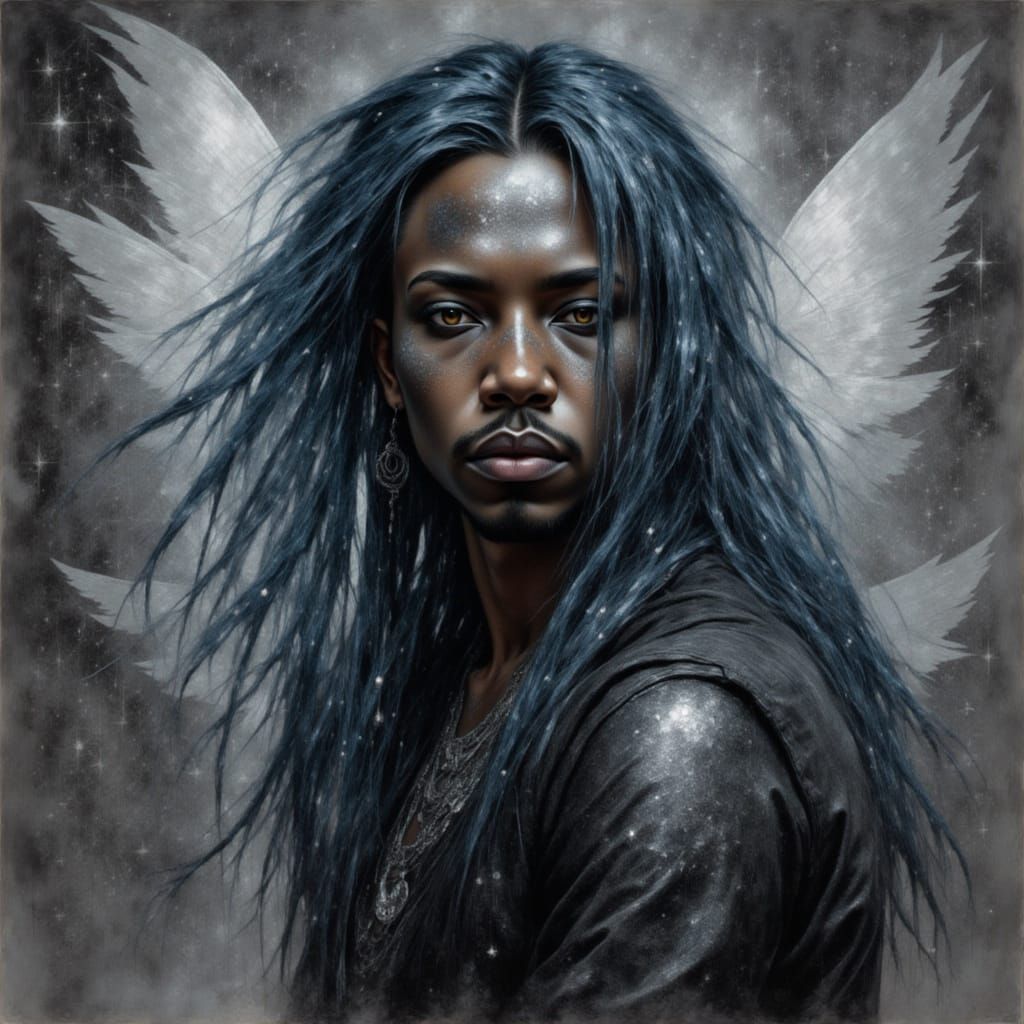 Renaissance Gothic Prince in Silvery Haze