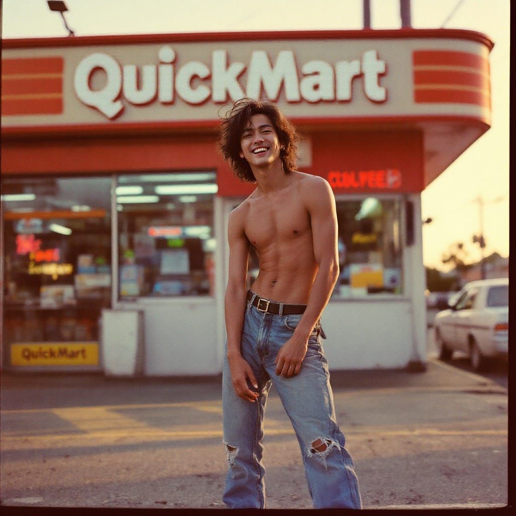 Early 1980s at QuickMart - Shot on Kodak Instamatic 100