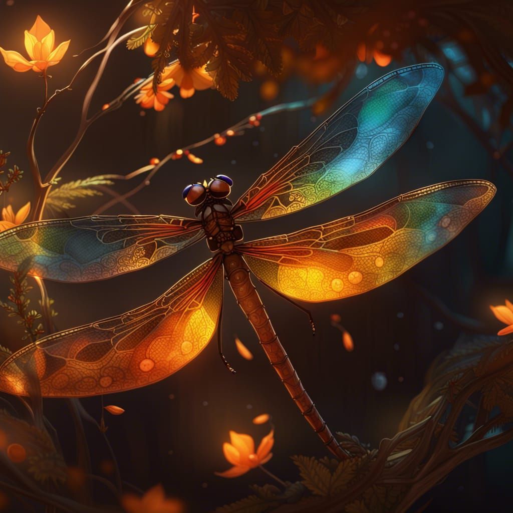 Insanely Beautiful Transparent Dragonfly: Trending Artstatio...