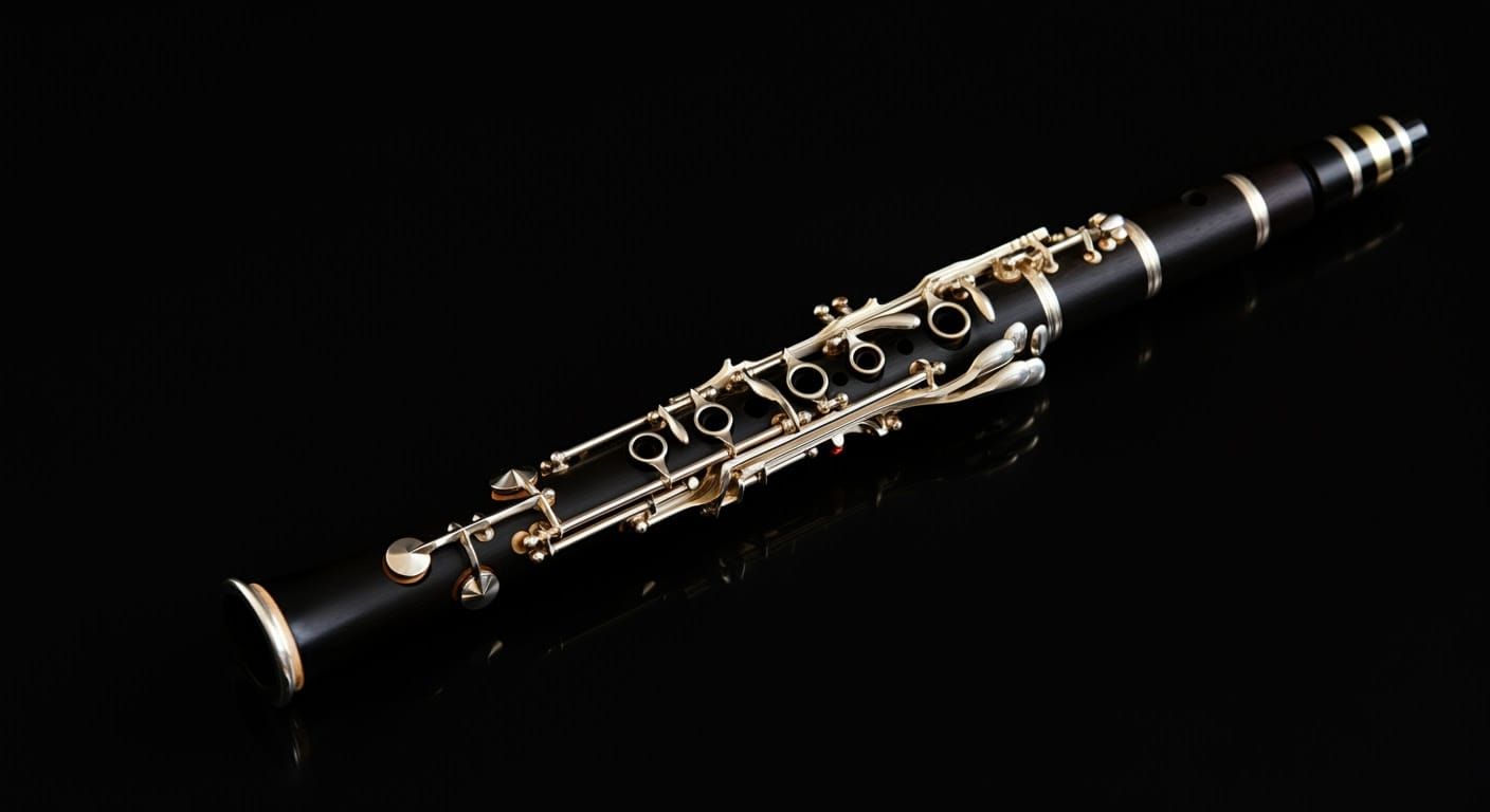 Detailed Clarinet: AI-Generated Musical Instrument