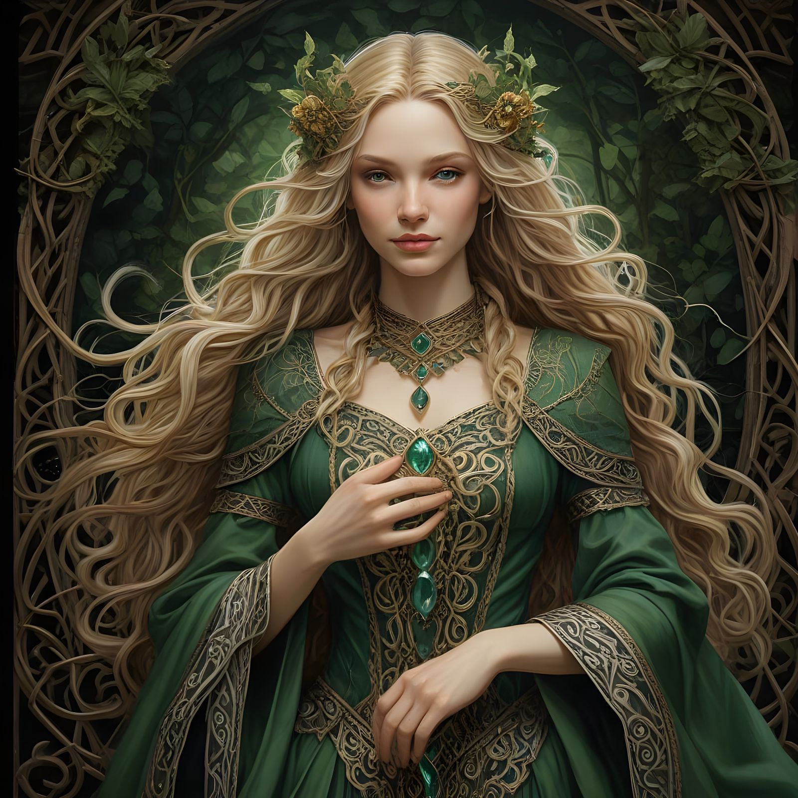 Vibrant Goddess of Norse Mythology