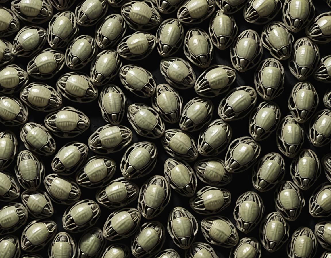 Alien Xenomorph Hive with Face-Huggers