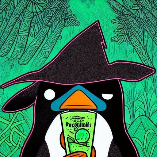 Sinister Penguin Witch Doctor in Chemical City