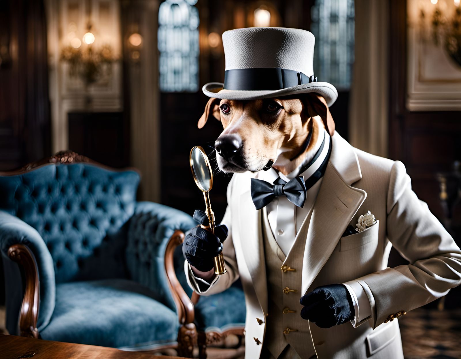 Anthro Hound Poirot Investigates a Murder