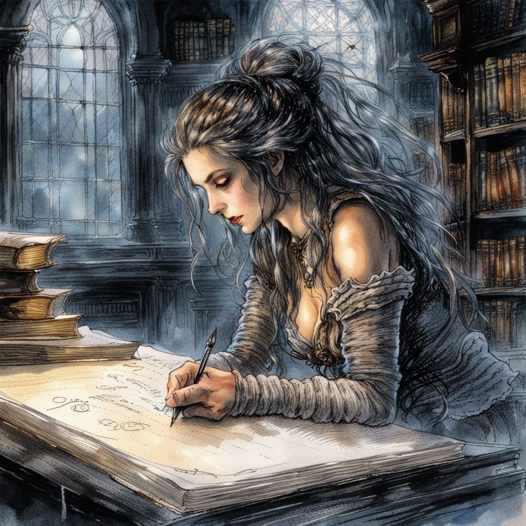 Dark Academia Library: Winter Love Story