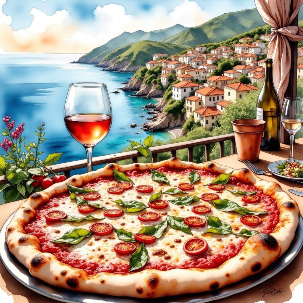 Warm Smile in a Mediterranean Village