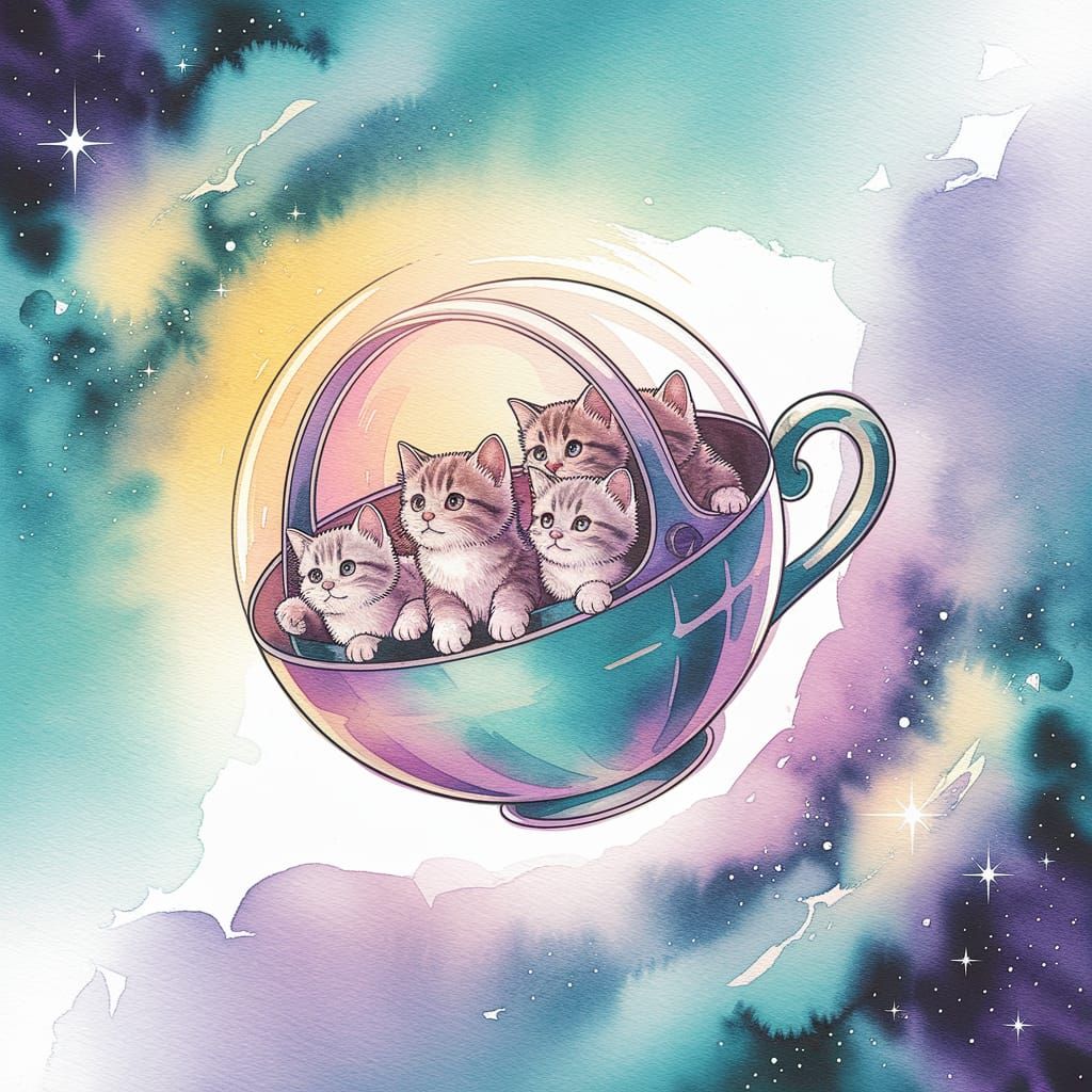 Nebula Fantasy: Kittens in a Teacup Spaceship
