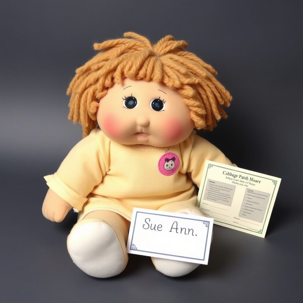 Vintage Cabbage Patch Doll in Adorable 80s Style