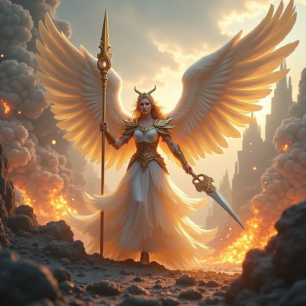 Epic Angel vs Demon King Battle