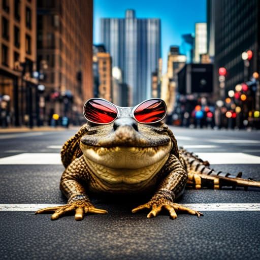 Cool Crocodile in New York City