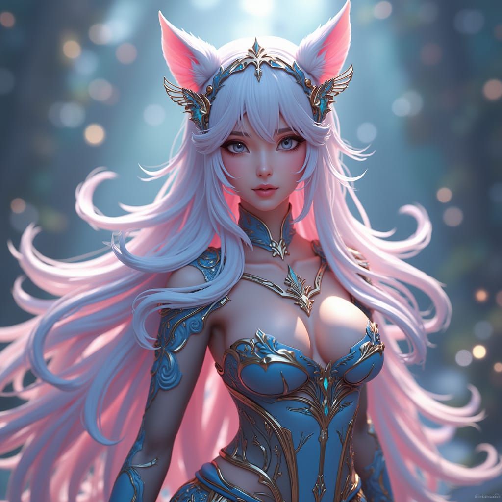 Majestic WUWA Cantarella in Ultra-Aesthetic 3D Anime Style