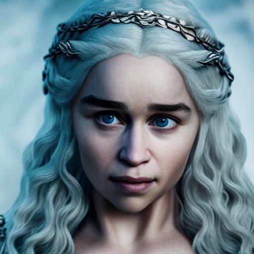 Daenerys Targaryen Portrait in Digital Art Style