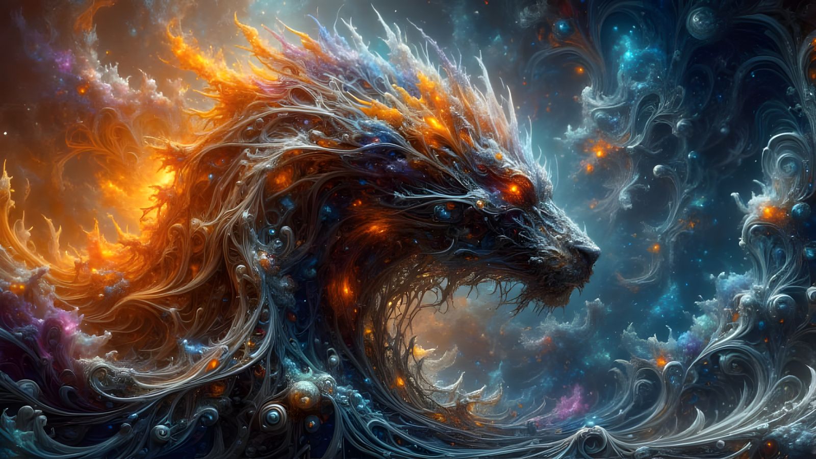 Prismatic Beast Shimmers with Color