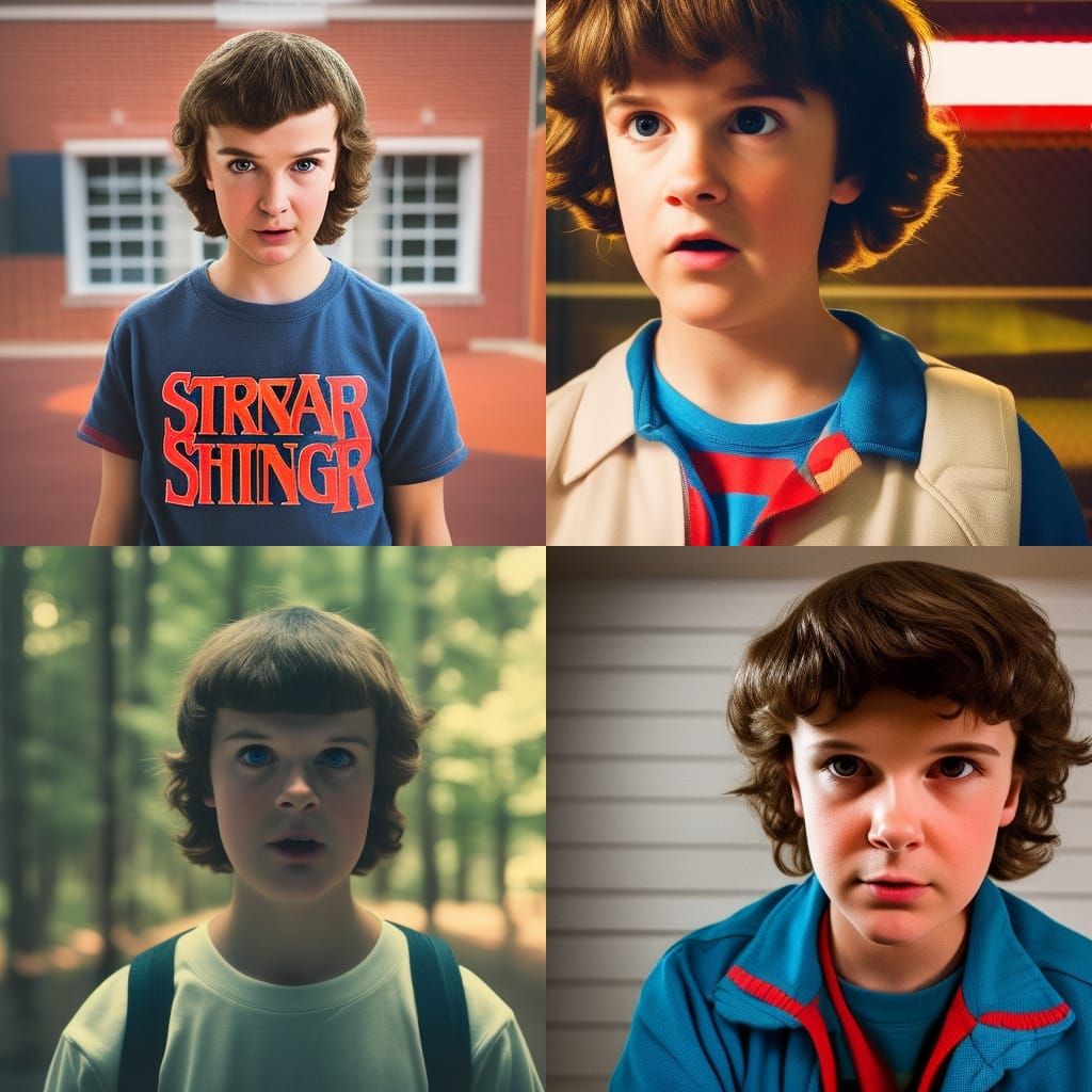 Realistic Portrait of Dustin from Stranger Things