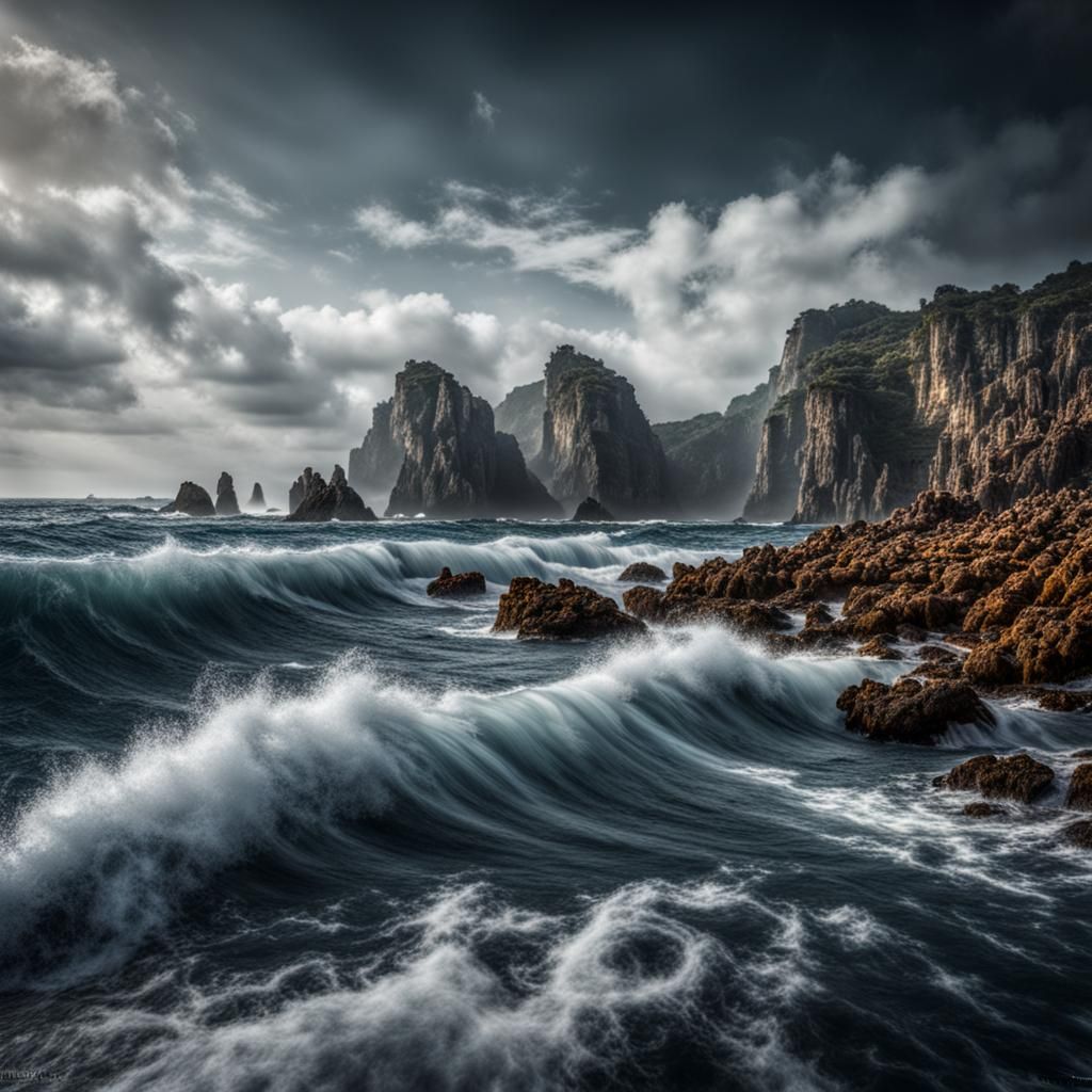 Potato Islands on Planet Zirk: Hyperrealistic Image