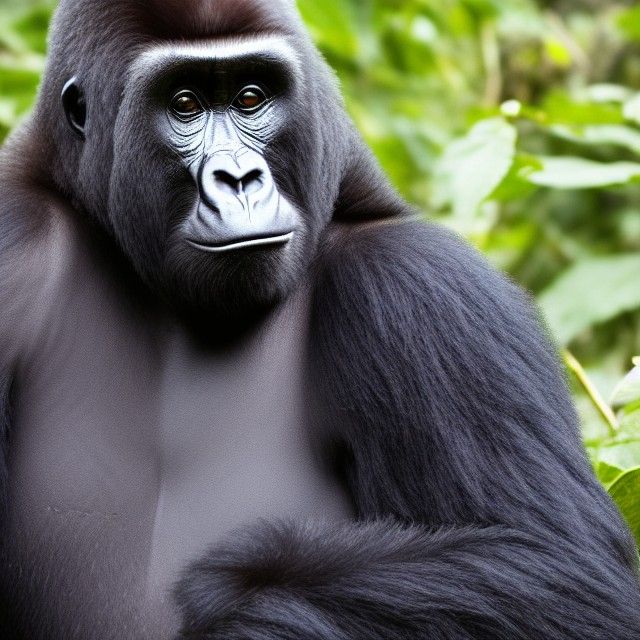 Dian Fossey and Gorilla in 16K 3D Render