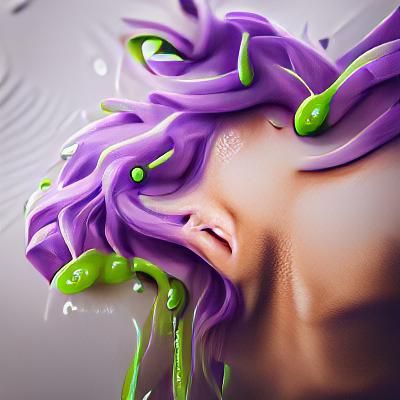 Surreal Medusa Gorgon Portrait