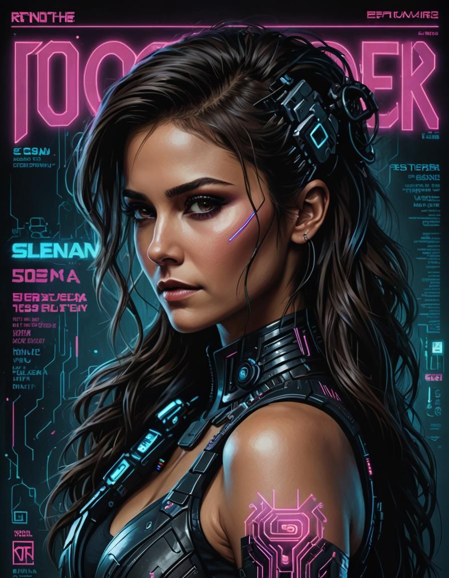 Cyberpunk Magazine Cover