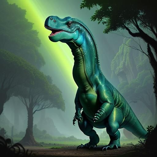 Apatosaurus Dinosaur in Neo-Primitivism Style