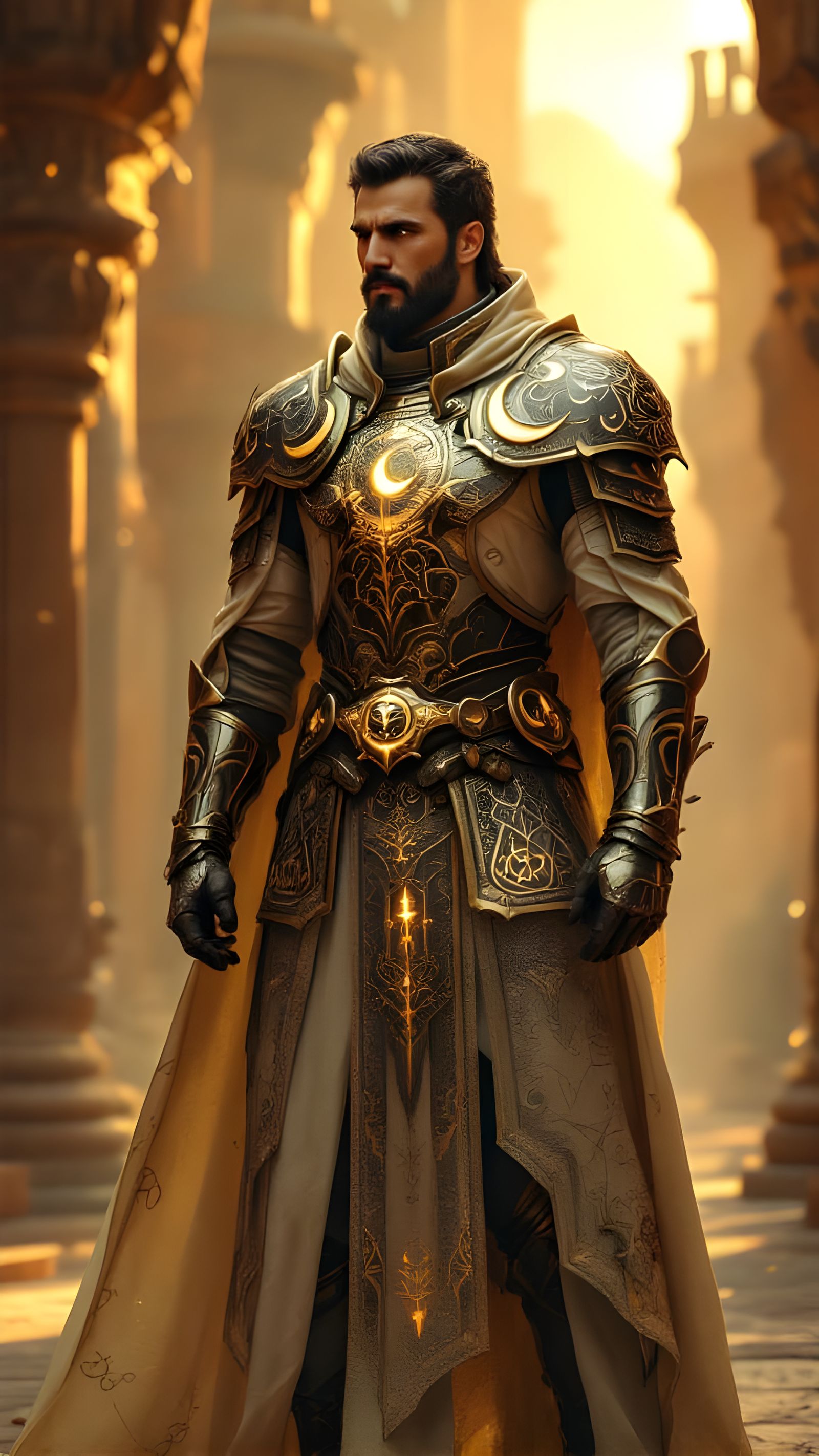 Islamic Warrior Preparing for Battle