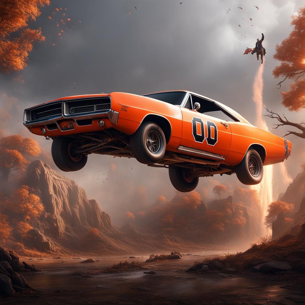 General Lee Jump: Detailed Matte Painting
