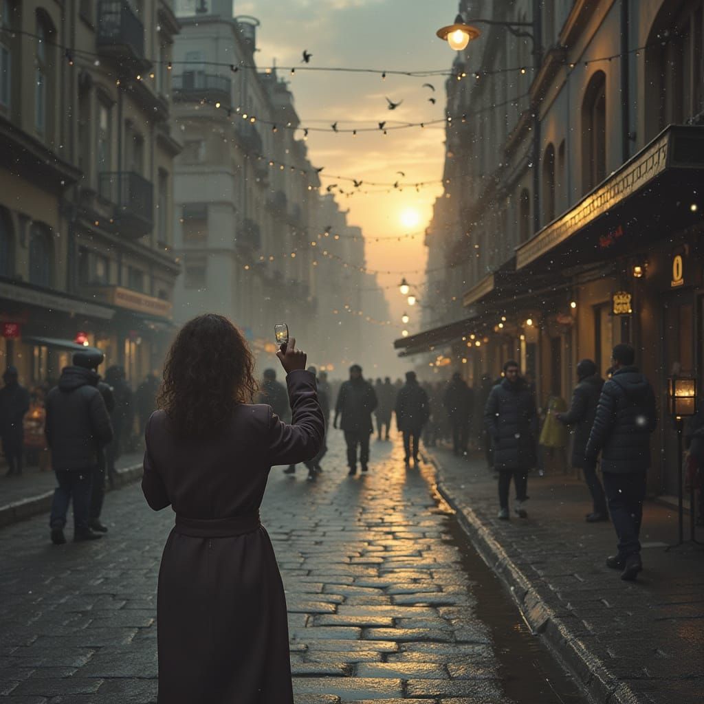 Young Boy in a Cluttered Room with Guitar and Chessboard in ...